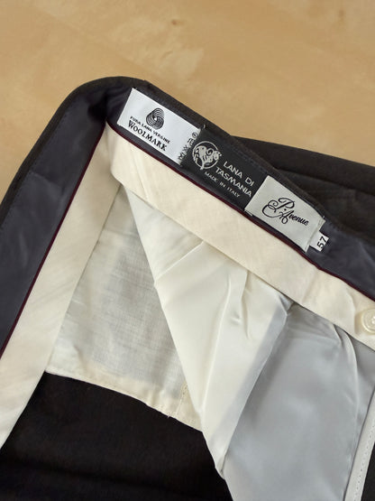 Pantaloni anni ‘90 lana pettinata cachi (NOS) - tg. 60/62