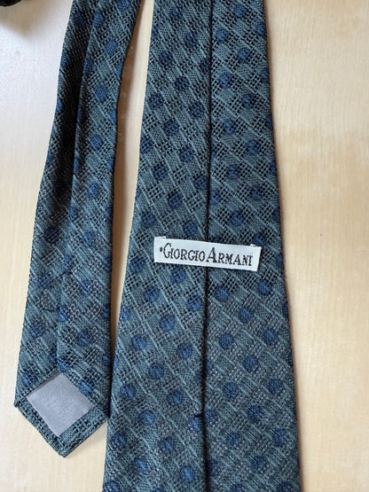 Cravatta Armani anni '80 seta traforata