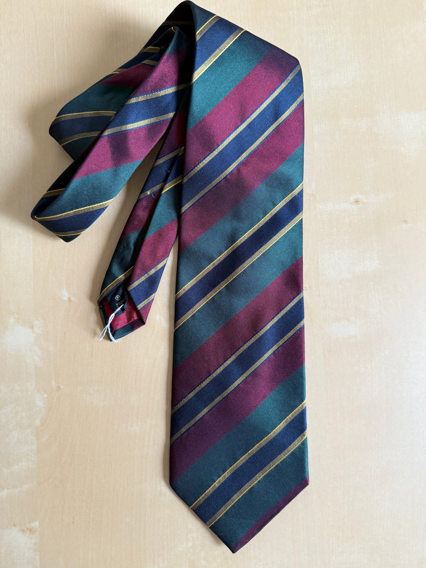 Cravatta regimental in raso