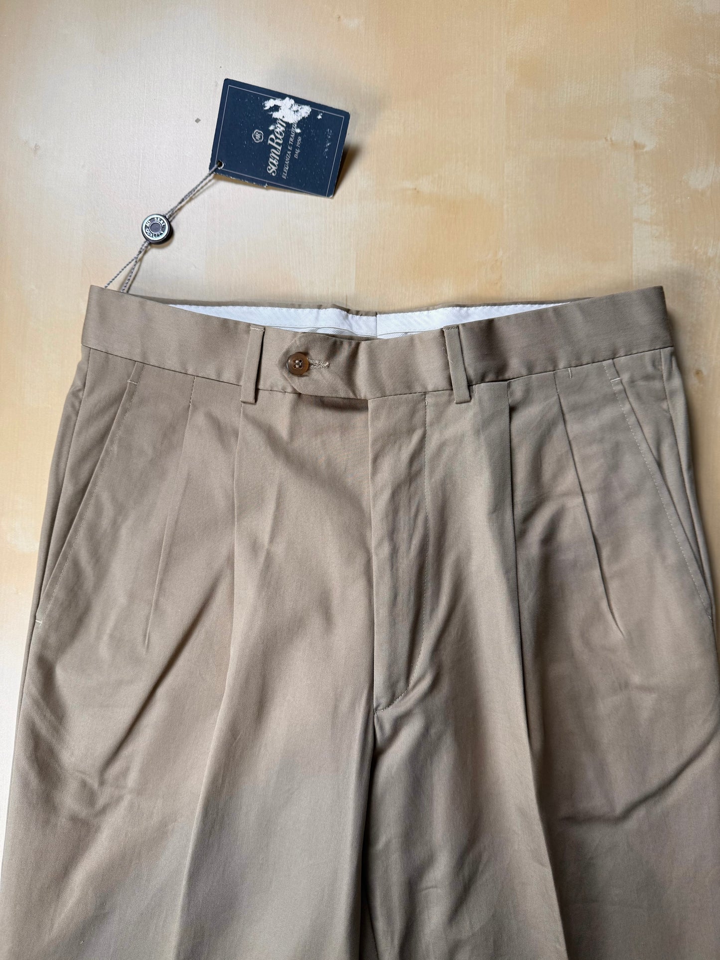 Pantaloni in cotone beige (NOS) - tg. 46