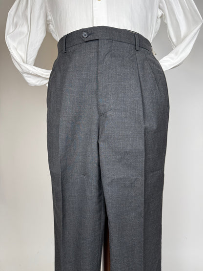 Pantaloni fresco lana grigio antracite - tg. 50