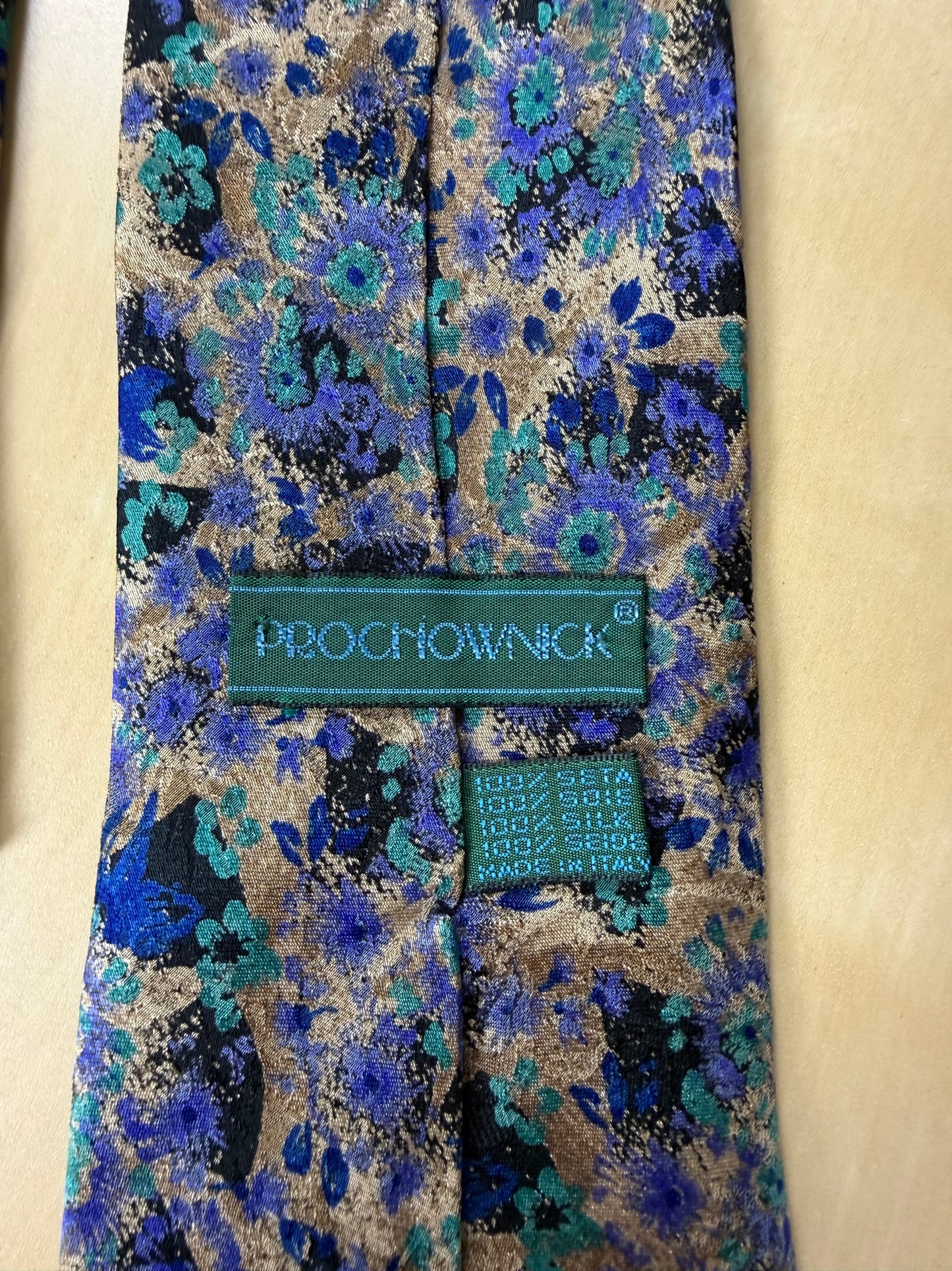 Cravatta Prochownick floreale jacquard