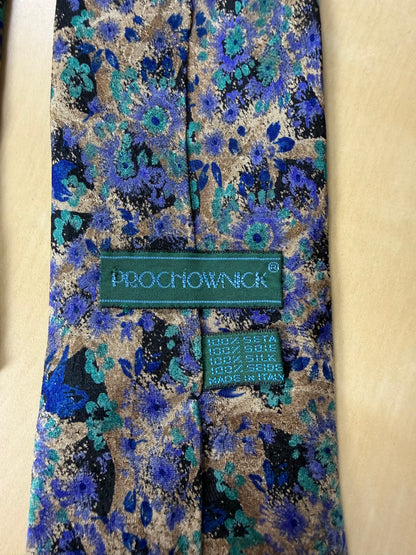 Cravatta Prochownick floreale jacquard