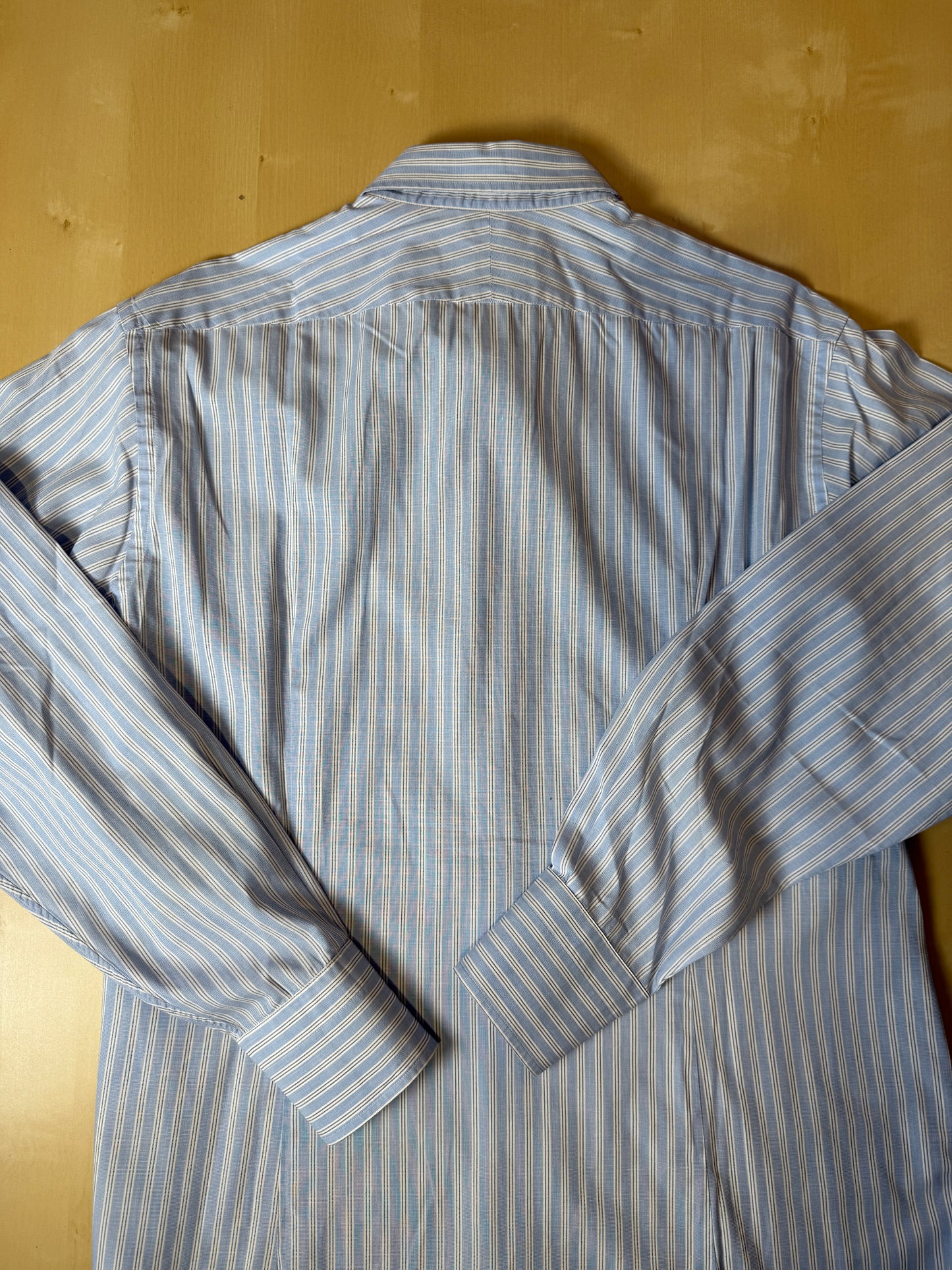 Camicia Ballantyne azzurra a righe - tg. L collo 42