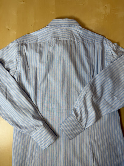 Camicia Ballantyne azzurra a righe - tg. L collo 42