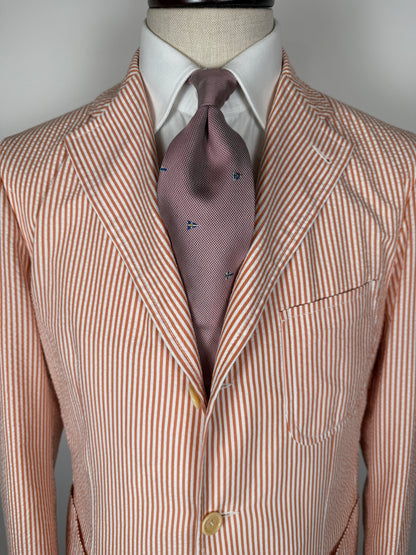 Giacca Tagliatore in seersucker rosso - tg. 50
