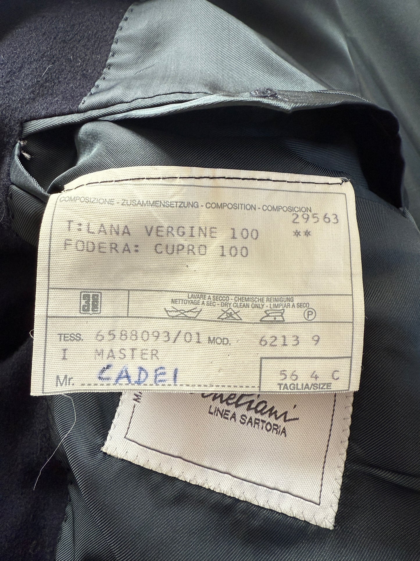 Giacca Corneliani in panno di lana blu - tg. 56