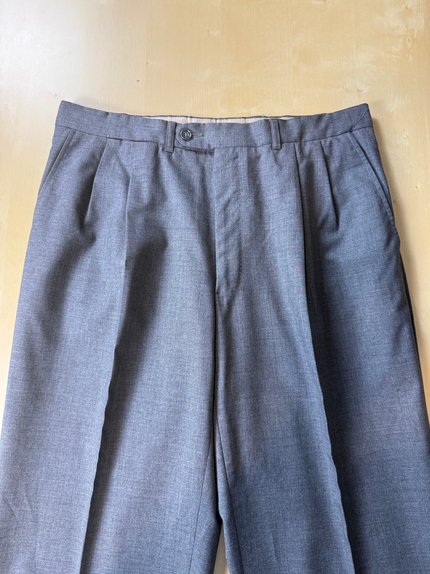 Pantaloni fresco lana grigio antracite anni '80 - tg. 48