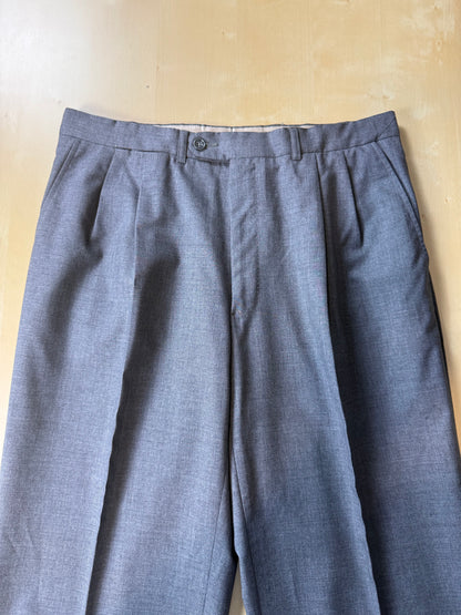 Pantaloni fresco lana grigio antracite anni '80 - tg. 48