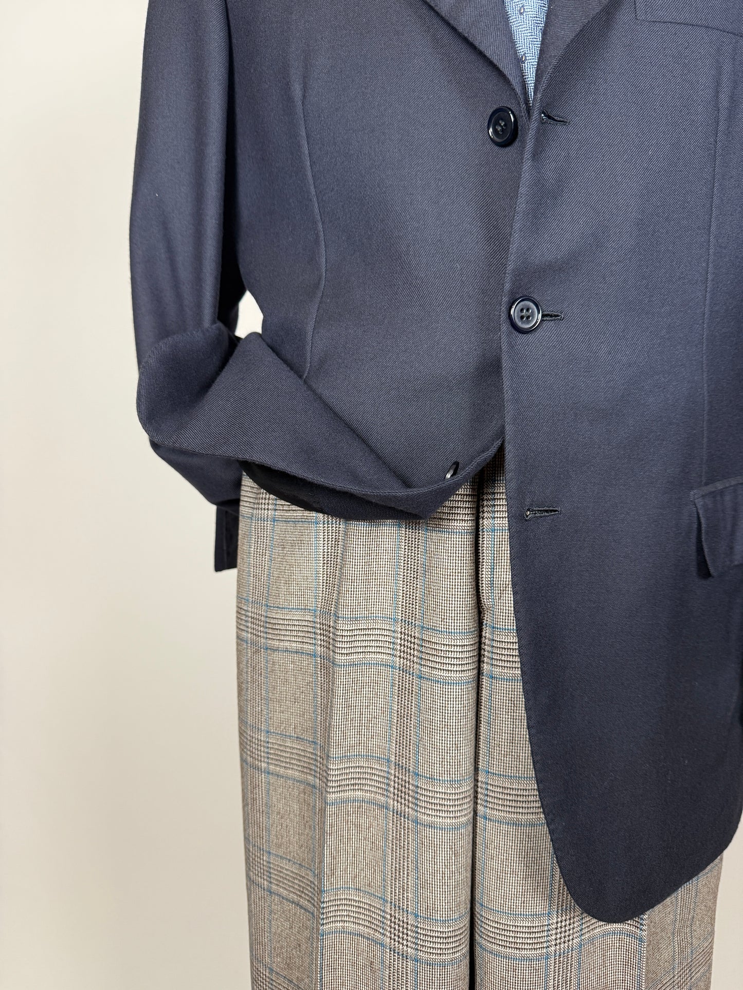 Giacca Brioni flanella lana e cashmere blu - tg. 50