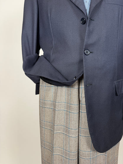 Giacca Brioni flanella lana e cashmere blu - tg. 50