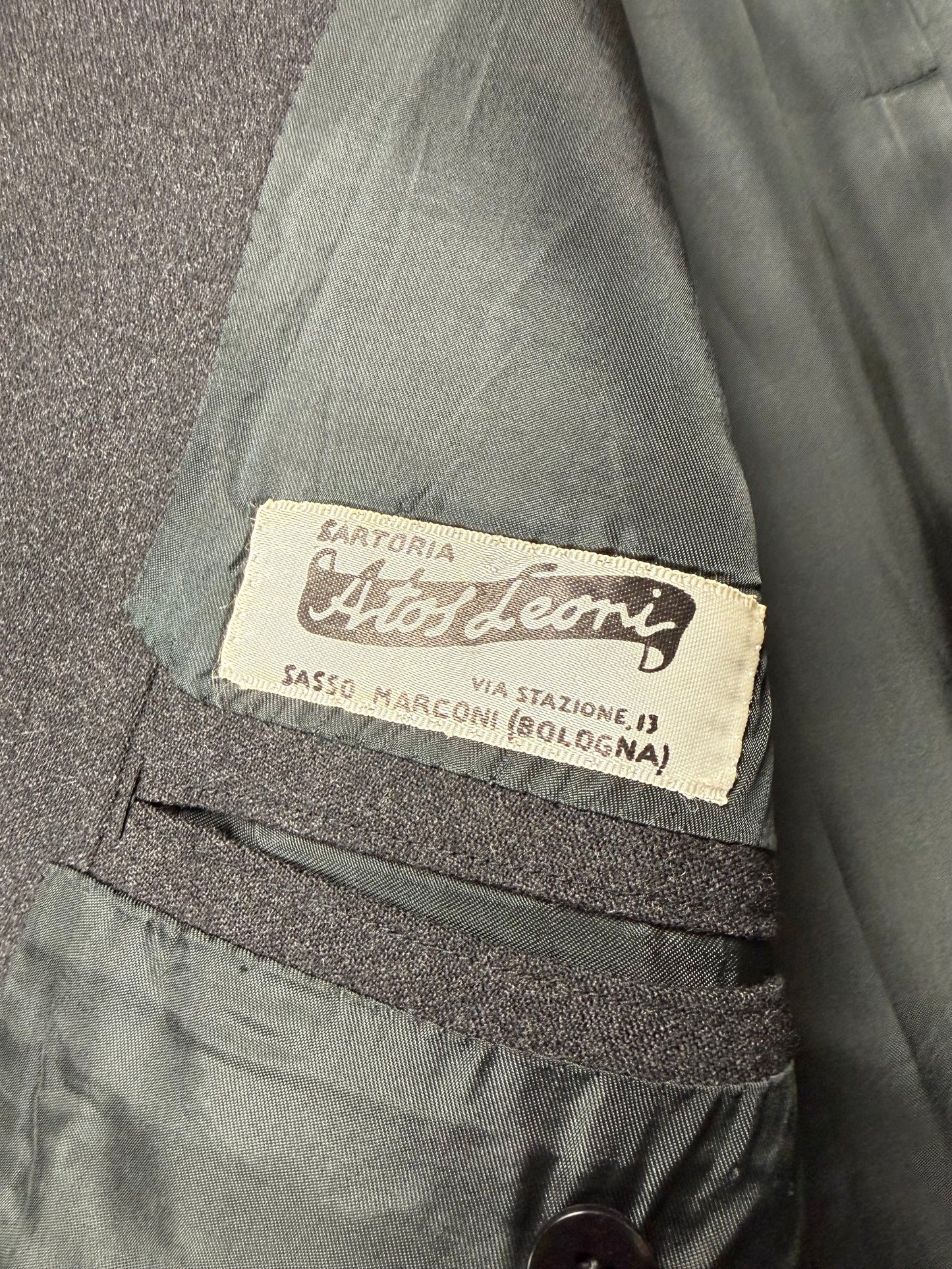 Completo anni ‘50/‘60 flanella antracite - tg. 46