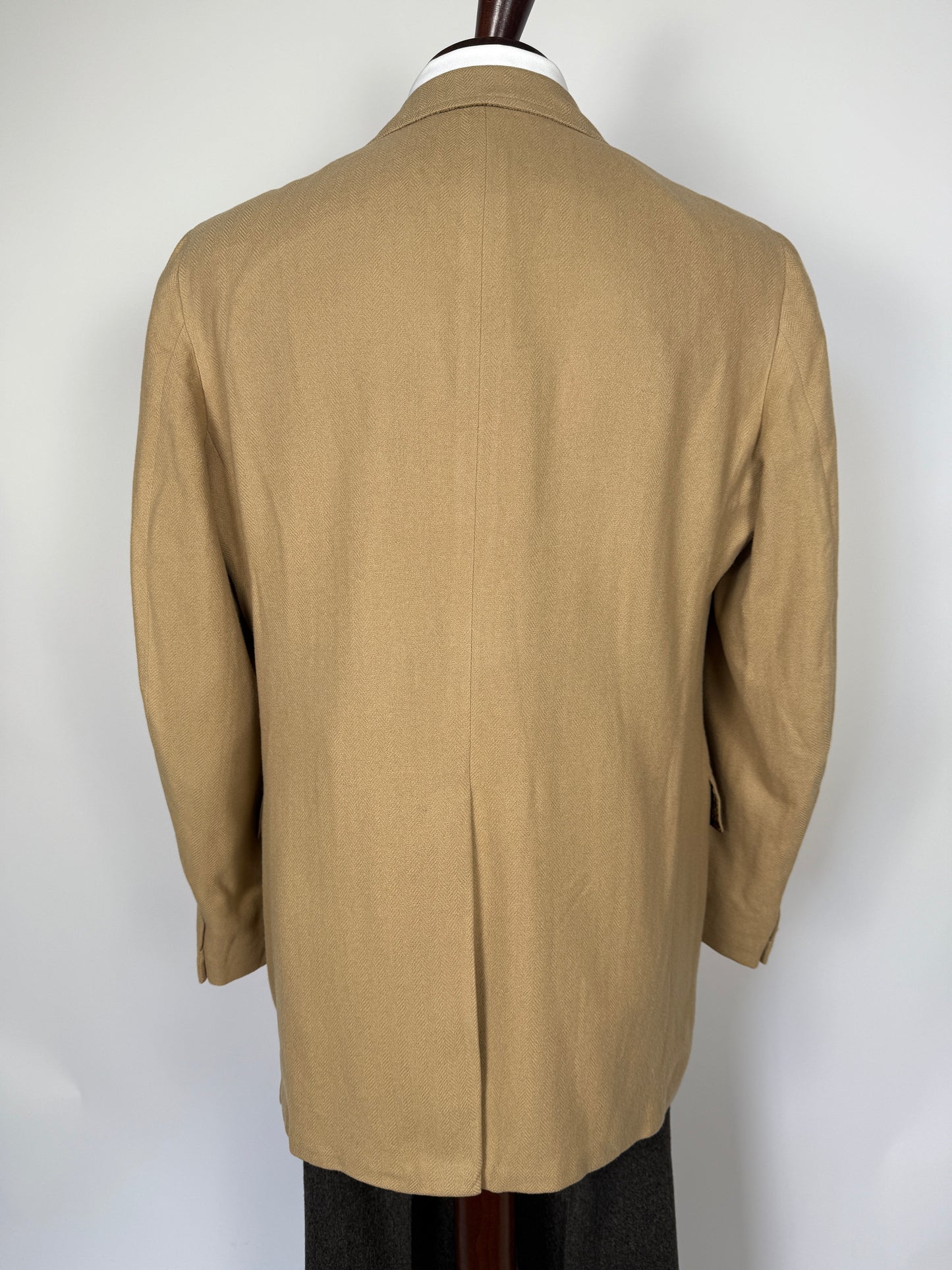 Giacca americana anni ‘60/‘70 in puro cashmere spinato - tg. 52