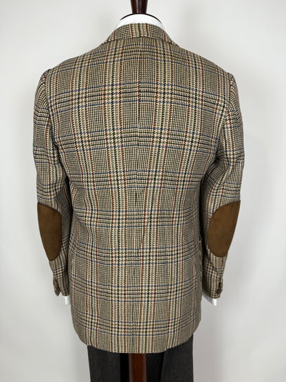 Giacca sartoriale in puro cashmere scozzese principe di Galles - tg. 46