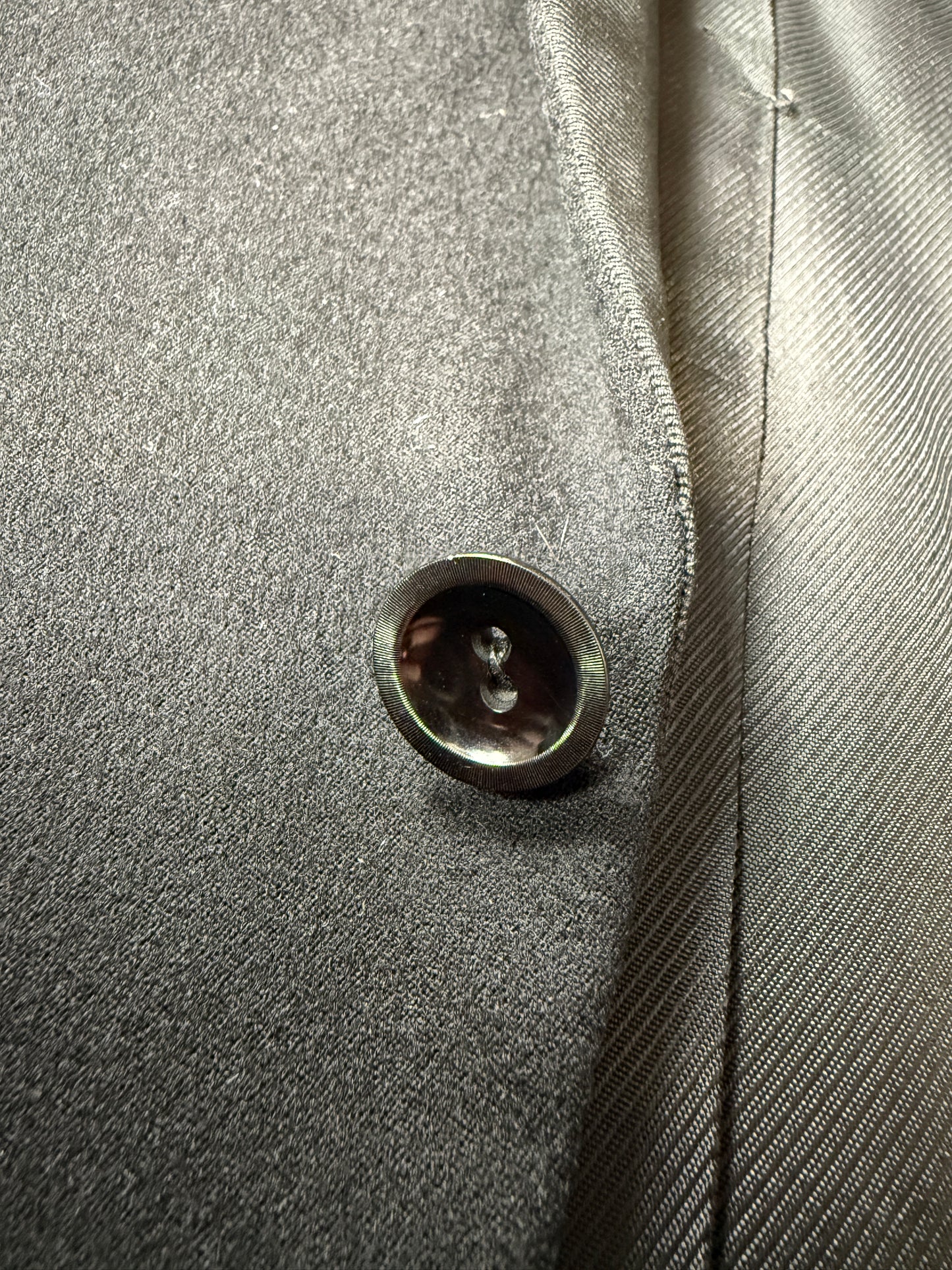 Smoking sartoriale anni ‘40/‘50 monopetto revers a lancia - tg. 46/48