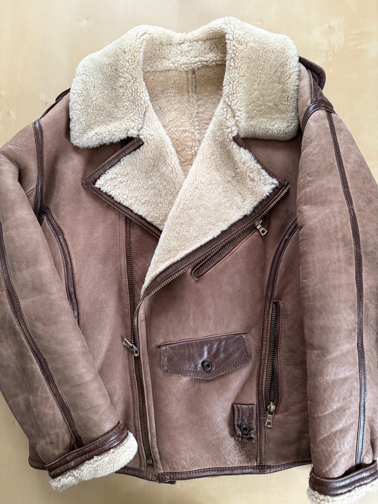 Chiodo in shearling Emporio Armani anni ‘80 - M