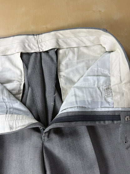 Completo 3 pezzi anni '70 herrigbone grigio - tg. 44