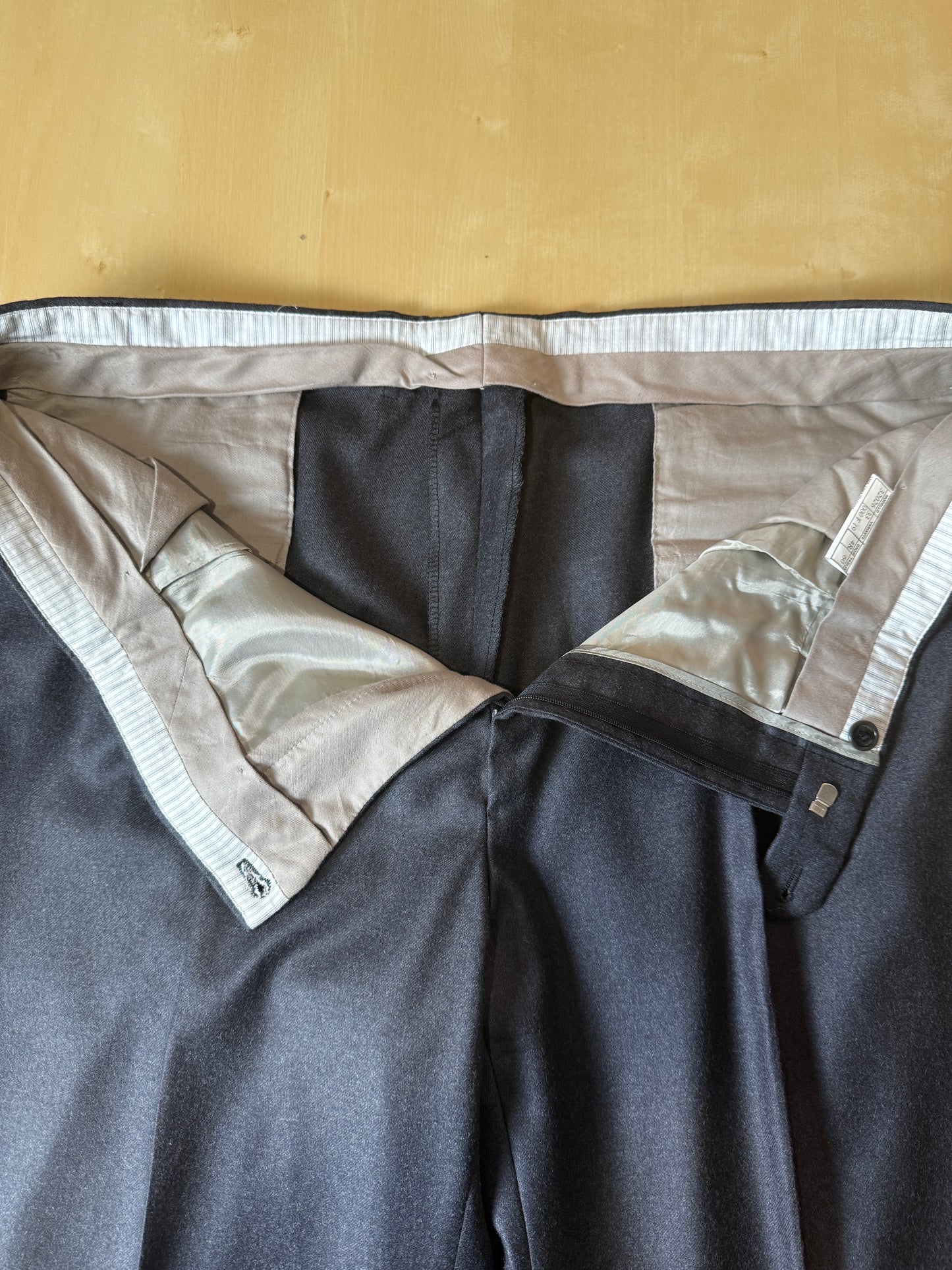 Pantaloni in flanella grigio antracite - tg. 60