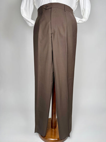 Pantaloni fresco lana marrone cacao (NOS) - tg. 48