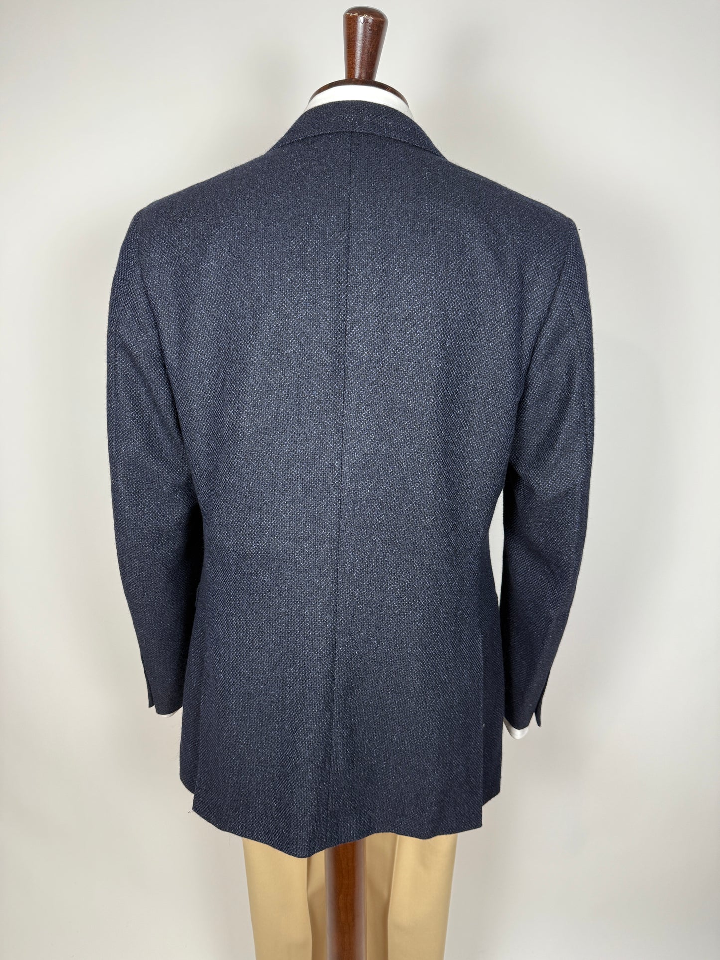 Giacca Canali in lana e seta blu occhio di pernice - tg. 50