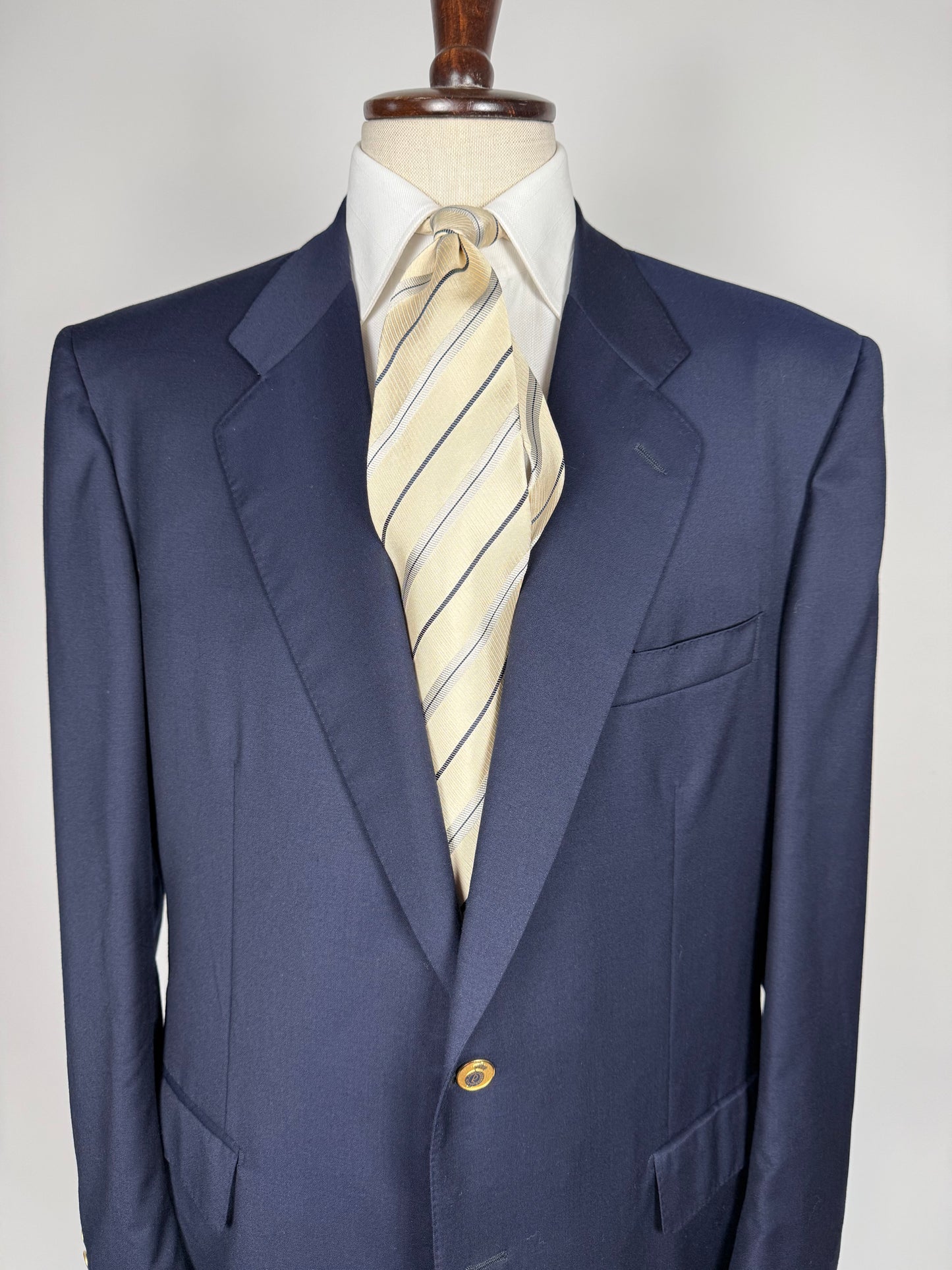 Blazer navy flanella pettinata - tg. 56