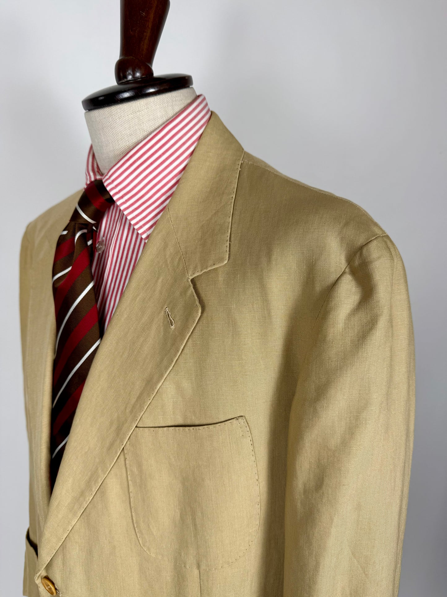 Completo sartoriale A. Graneri lino beige - tg. 60/62