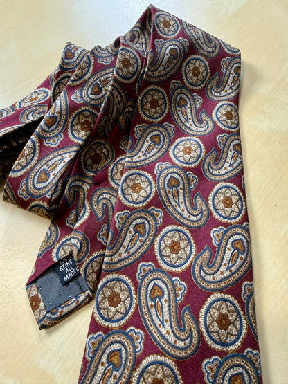 Cravatta Yves Saint Laurent paisley vintage