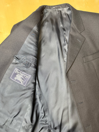 Giacca Burberrys anni ‘90 in flanella blu navy - tg. 50/52