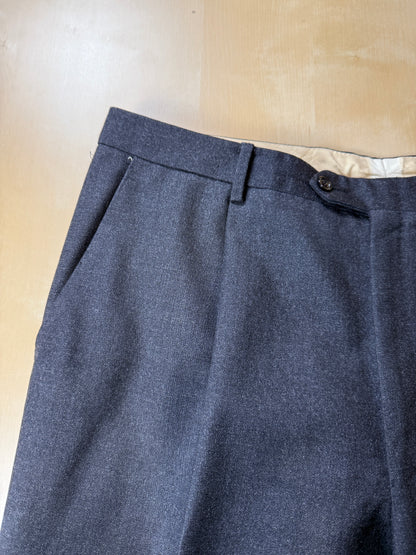 Completo doppiopetto anni ‘70/‘80 flanella antracite - tg. 52