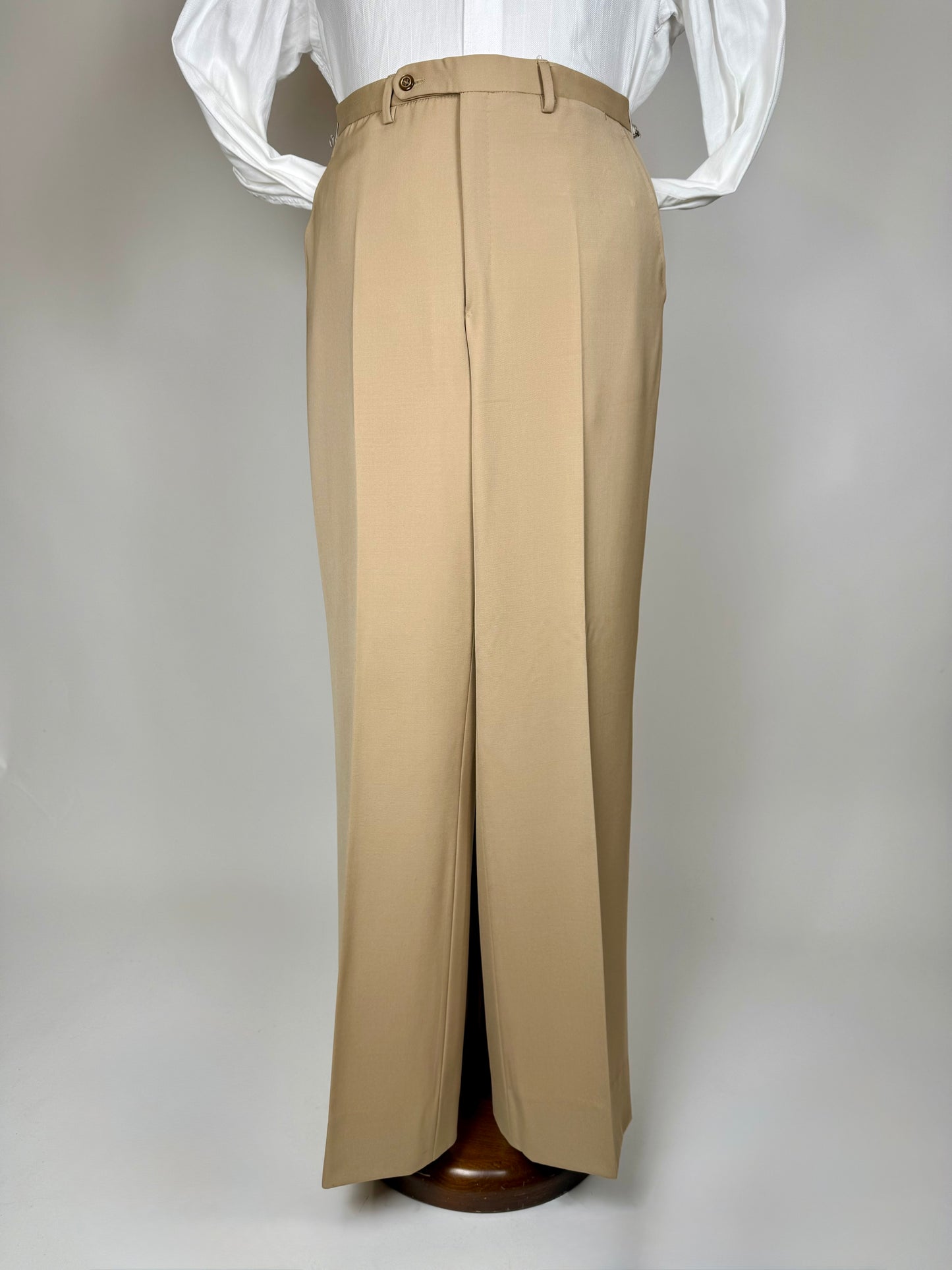 Completo anni ‘70 twill pettinato beige - tg. 46/48