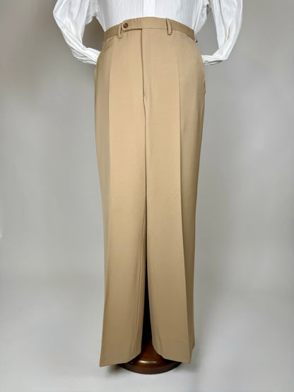 Completo anni ‘70 twill pettinato beige - tg. 46/48