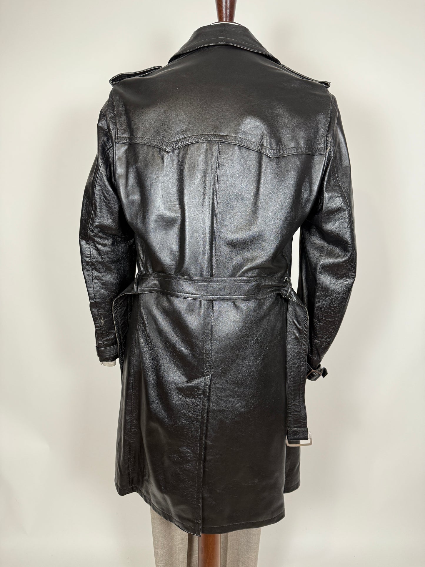 Trench anni ‘70 in pelle - tg. 44/46