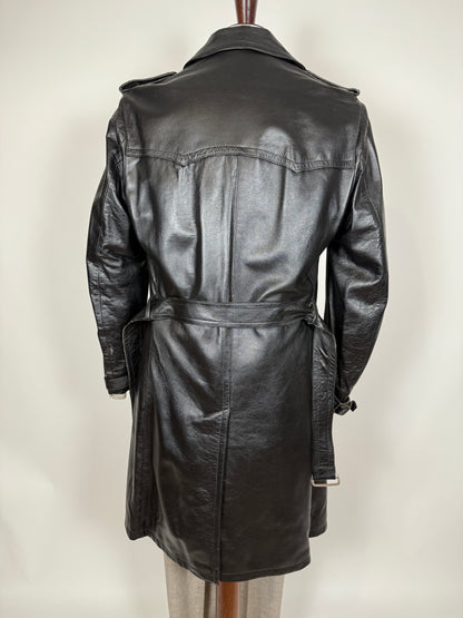 Trench anni ‘70 in pelle - tg. 44/46