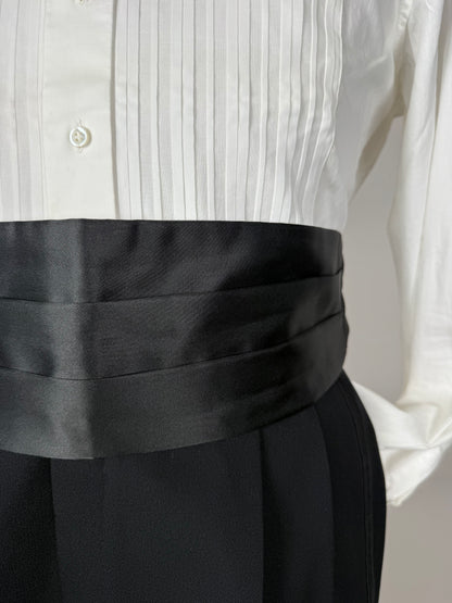 Fascia da smoking in raso di seta - 85-95 cm