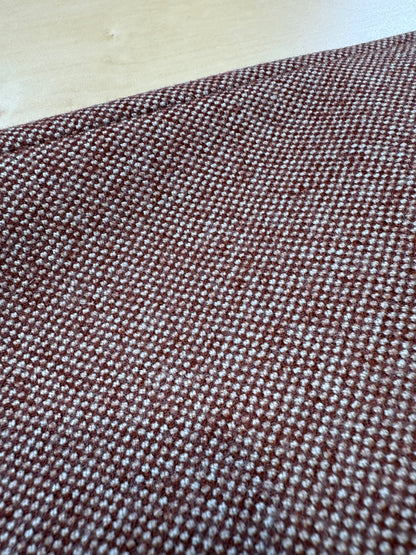 Pantalone sartoriale anni ‘70 in lana pesante rosso ruggine - tg. 44/46