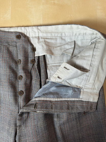 Pantaloni sartoriali Galles grisaglia anni ‘50/‘60 - tg. 52/54