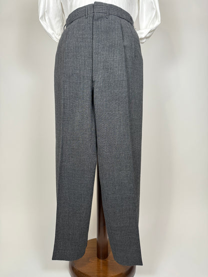 Pantaloni sartoriali anni ‘50/‘60 grigio gessato - tg. 50