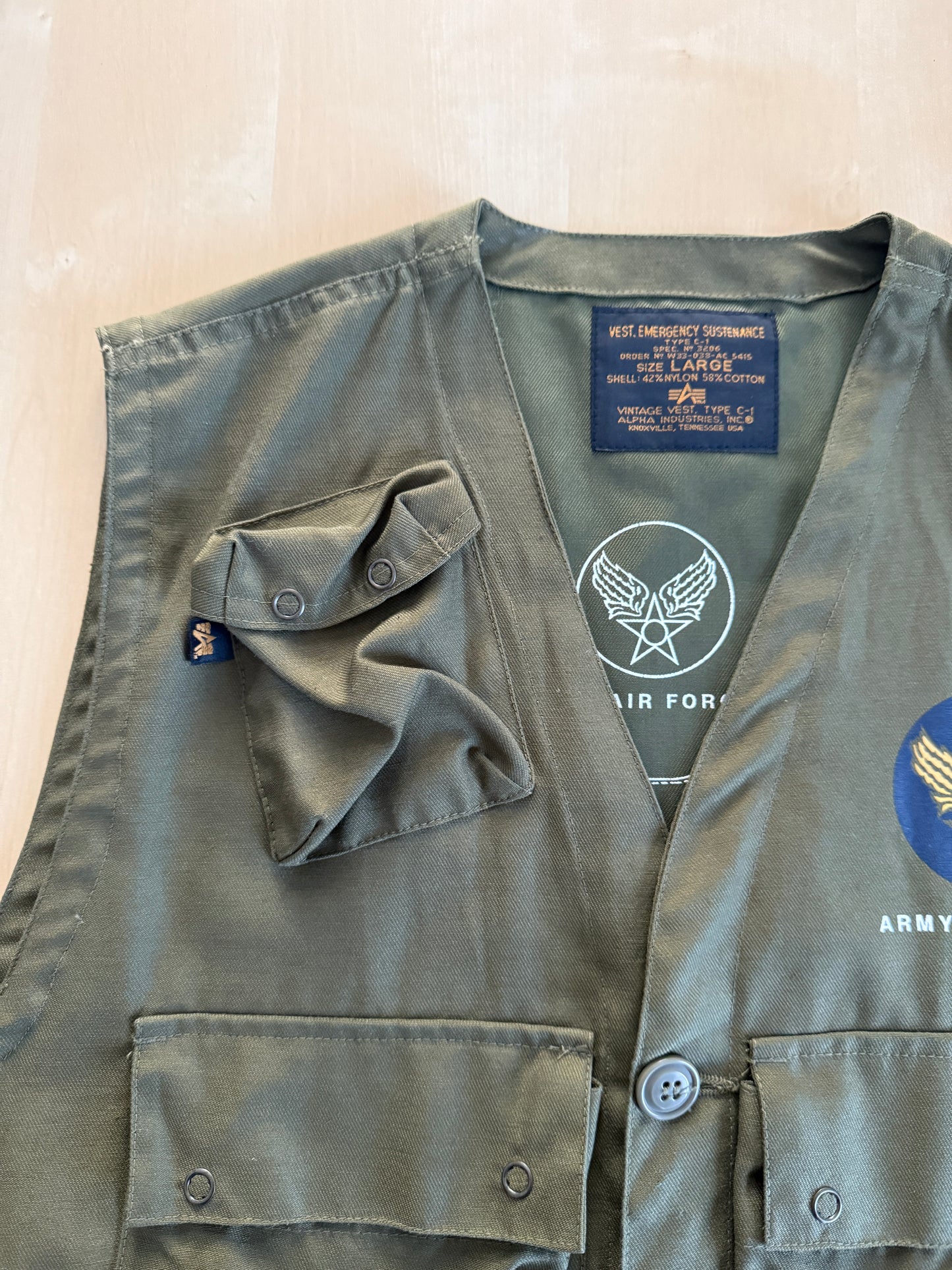 C1 Emergency Vest USAF - repro Alpha Industries