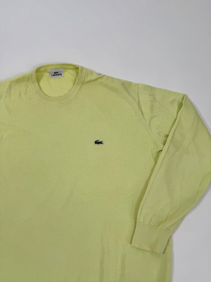 Pullover Lacoste giallo 100% cotone - M