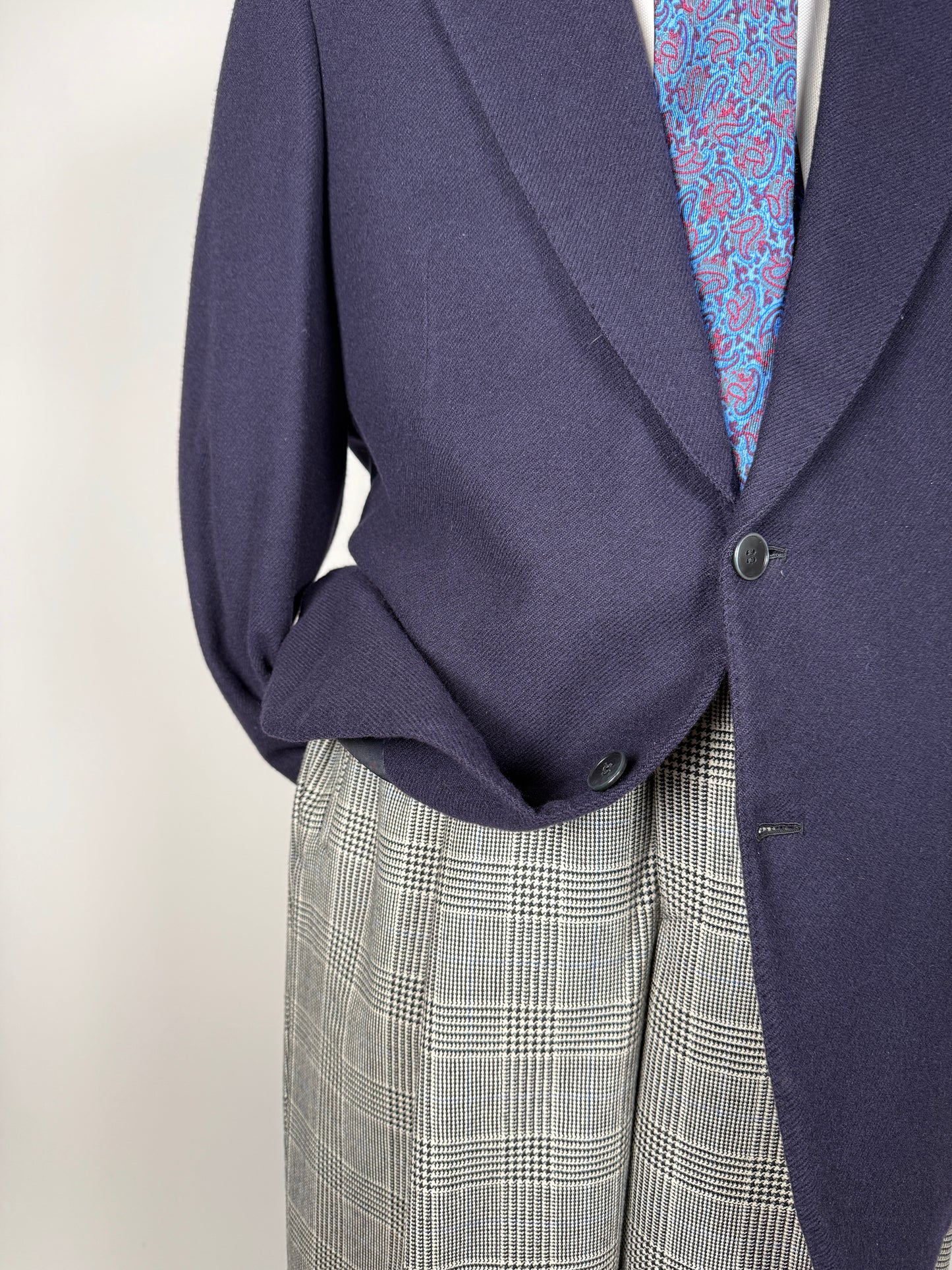 Giacca sartoriale in cashmere anni ‘70 - tg. 52/54