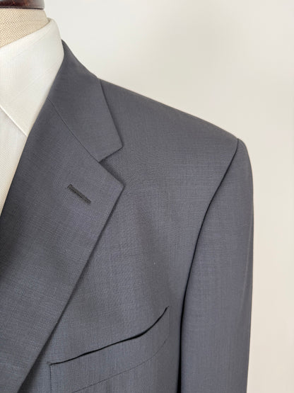 Completo Armani anni '90 fresco lana grigio petrolio - tg. 54