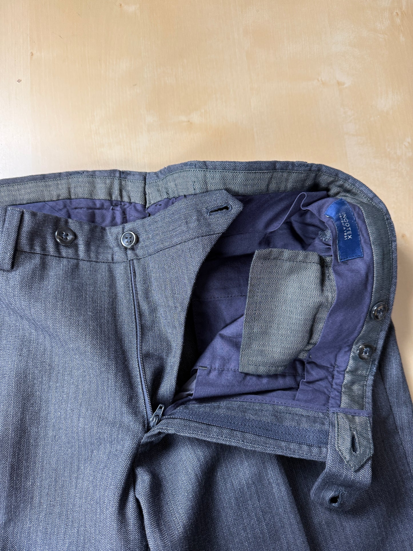 Pantaloni Incotex in cotone e lana - tg. 46/48