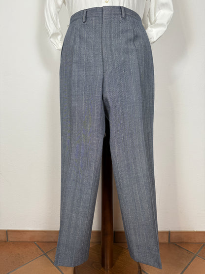 Completo anni ‘60 in grisaglia blu spinato - tg. 48