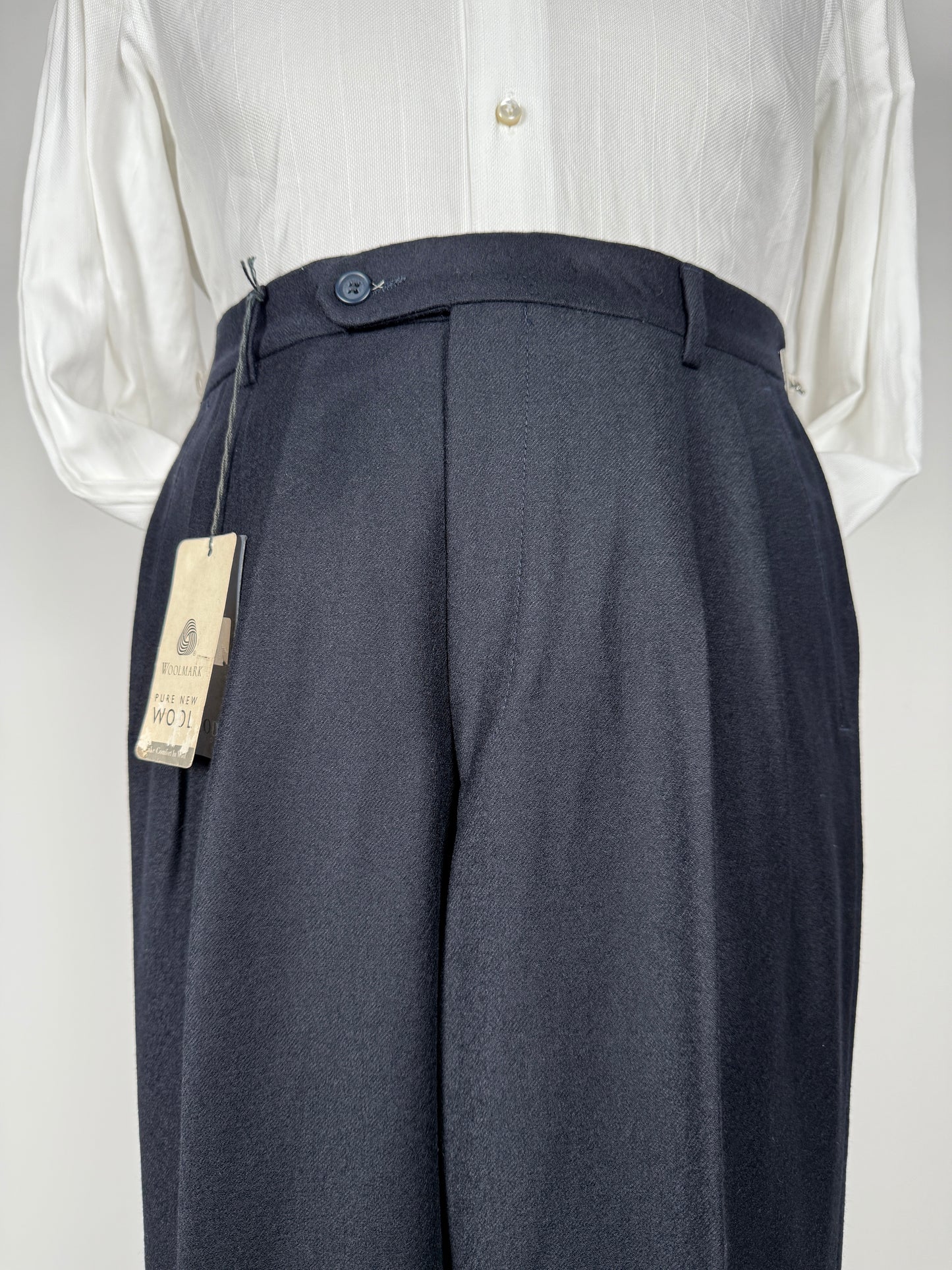 Pantaloni flanella blu notte (NOS) - tg. 44/46