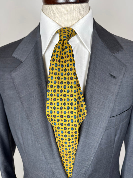 Cravatta Etro giallo micro fantasia