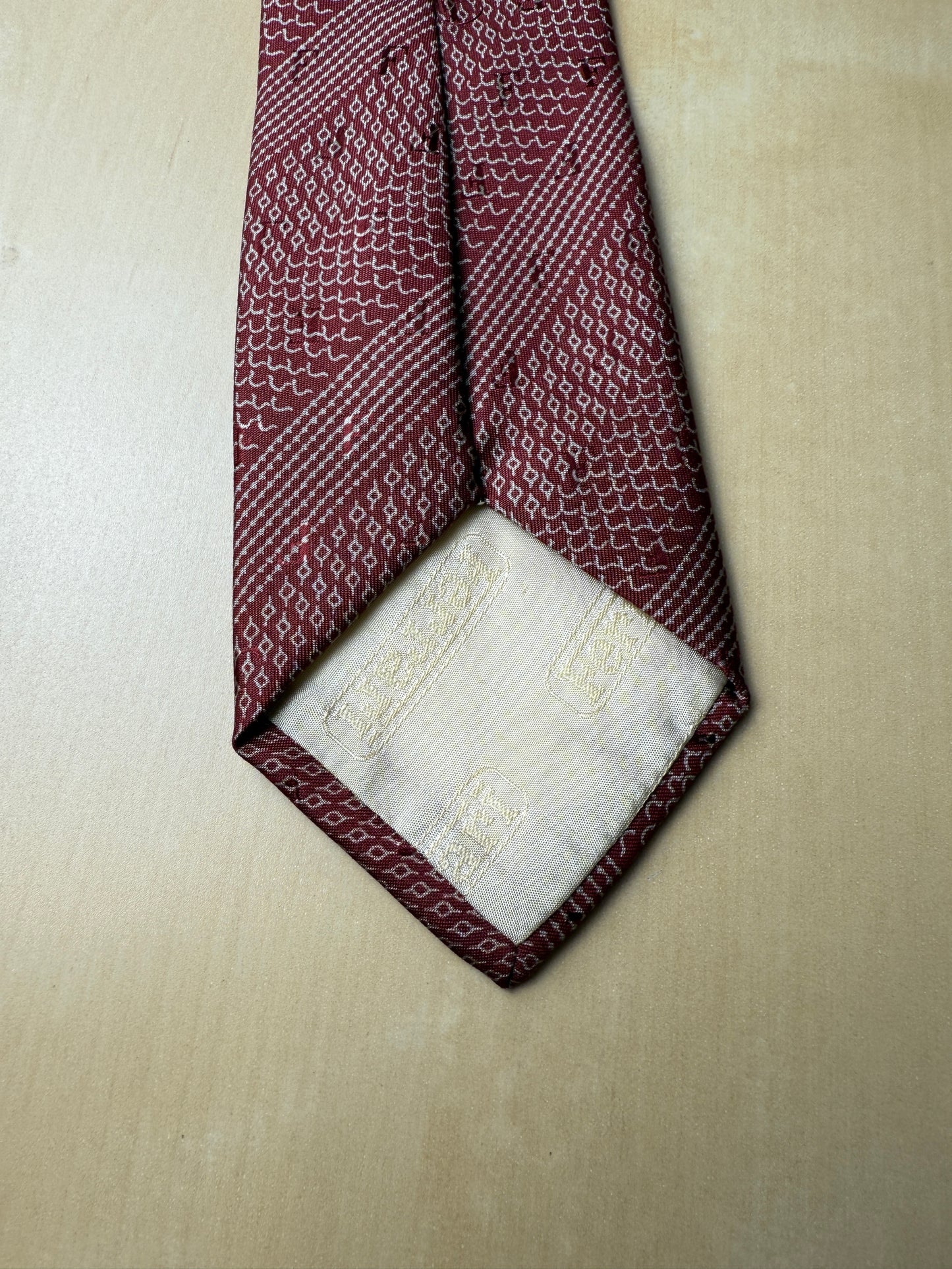 Cravatta Ferrari vintage F jacquard