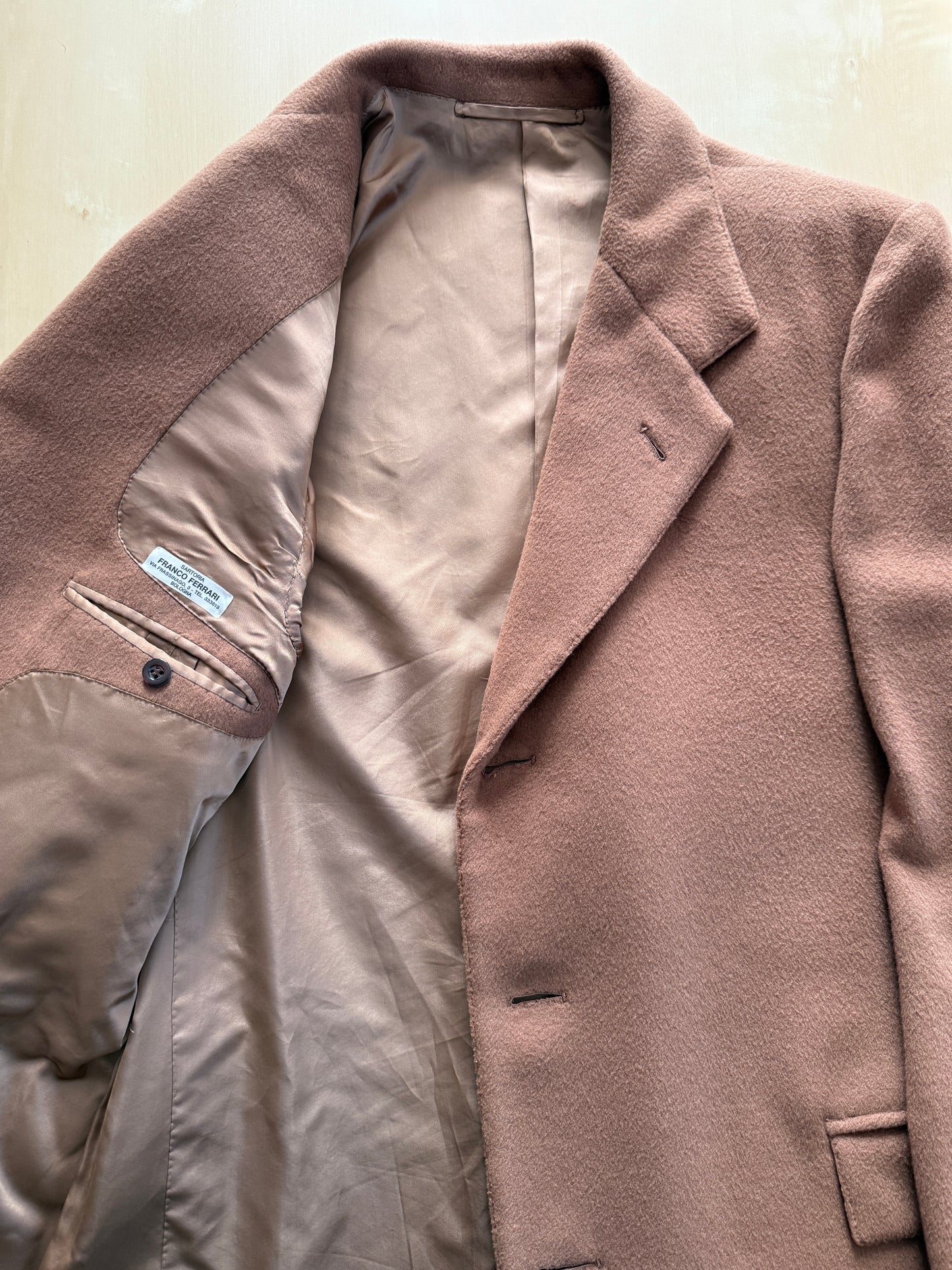 Cappotto cammello sartoriale anni ‘70/‘80 - tg. 48-50