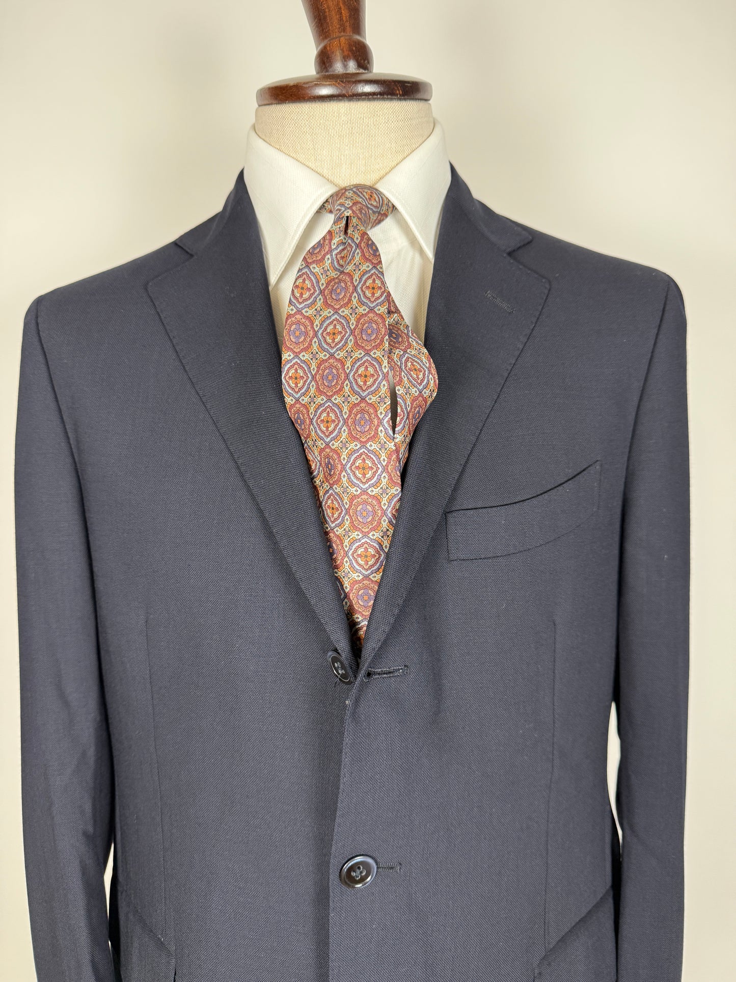 Giacca Lardini blu in hopsack - tg. 50