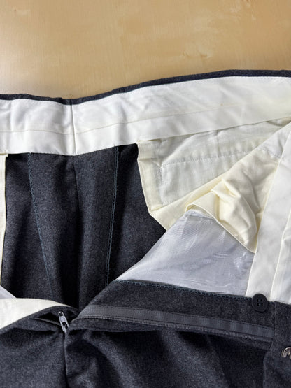 Pantaloni sartoriali flanella antracite - tg. 54/56