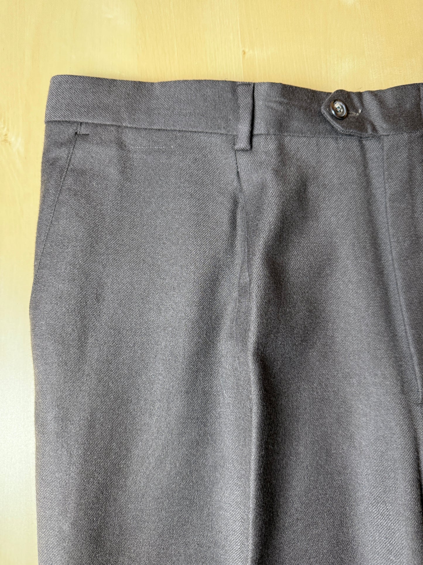 Pantaloni flanella color cachi - tg. 58